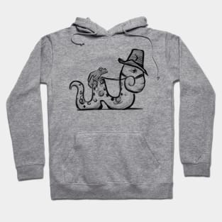 Worm and frog Hoodie